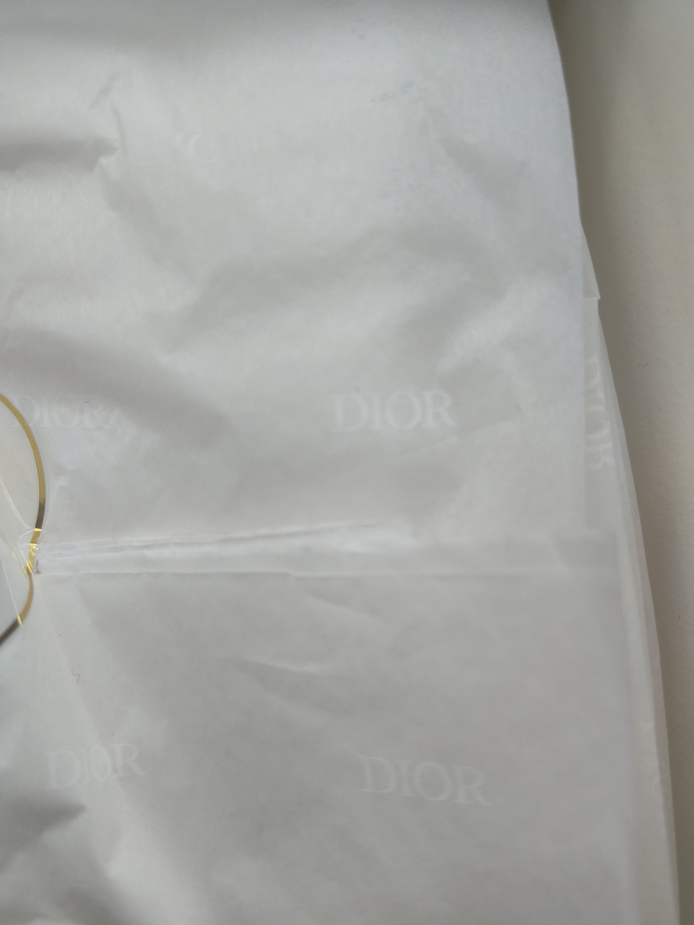 DIOR Toile de Jouy Limited Edition Gift Box Tissue Paper Gold Seal Blue White - Picture 6 of 10